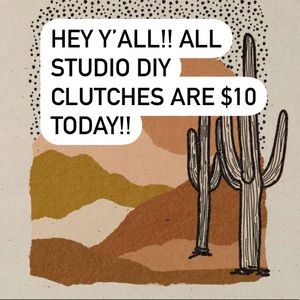Studio diy clutches $10!!